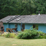 Back of the house before remodel.